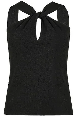 D.EXTERIOR Canotte et top femme d.exterieur - lux top nodo - noir