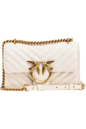 Pinko Sacs a epaulettes femme - aimer une mini-dc nappa de mouton - blanc