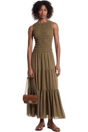 Michael Kors Vetements pour femmes occasionnels - robe de reservoir bombee - vert