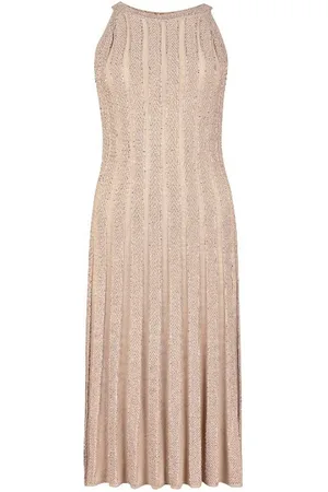 D.EXTERIOR Vetements decontractes femme d.exterior - cristals robe court americain - poudre