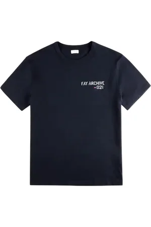 FAY T-shirt homme - T-shirt en jersey - archive - bleu