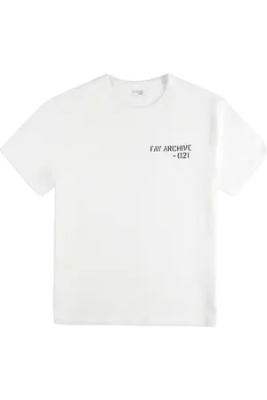 FAY T-shirt homme - T-shirt en jersey - archive - blanc