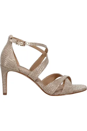 Michael Kors Chaussures de talon pour femmes - sandale de kinsley - or