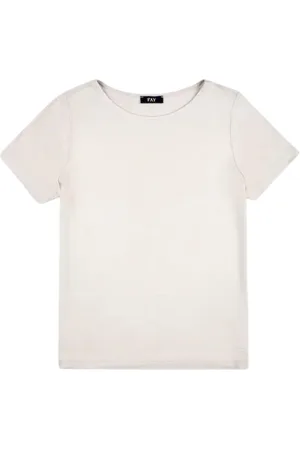FAY T-shirt femme - T-shirt en jersey - blanc