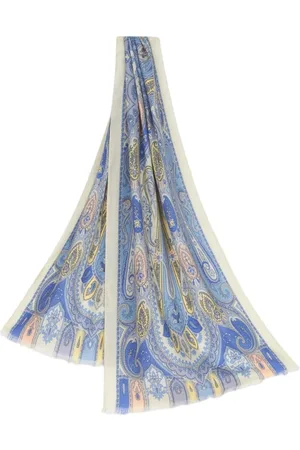 Etro Echarpe femme - echarpe tosca femme - bleu