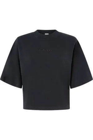 Pinko T-shirt femme - broderie en jersey miamey - noir