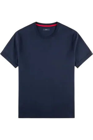 FAY T-shirt homme - T-shirt en coton - bleu