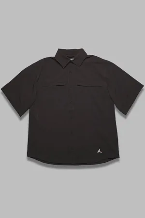ROA Chemise a air point - brun fonce - en porcelaine