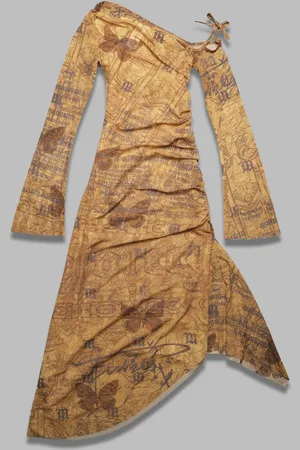 MISBHV Goa maille lâchee epaule midi robe