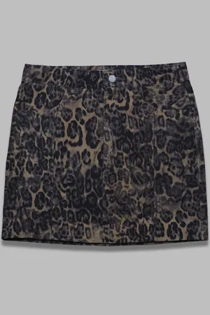Gestuz Jupe mw - imprime leopard