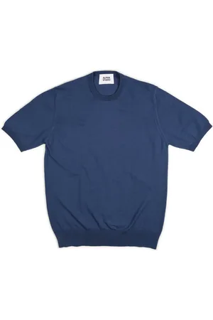 ALPHA STUDIO M/m Crepe de coton AU-502OC 1041 DENIM