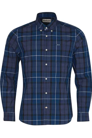 Barbour Chemise carree Bl53 Bleu MSH5075