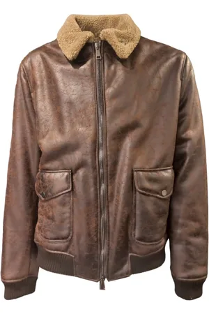 BOB der Bär Veste en cuir brun A24SHET149