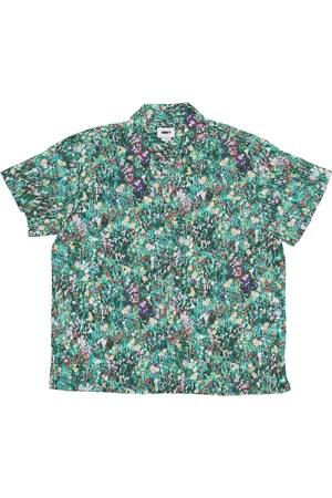 Obey Chemise a manches courtes pour hommes The Garden Chemise tissee