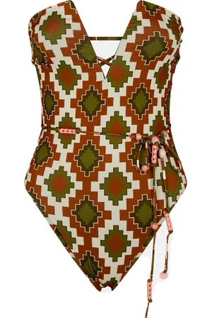 ME FUI Monokini Fantasia Verde/brun MF23-0372X1