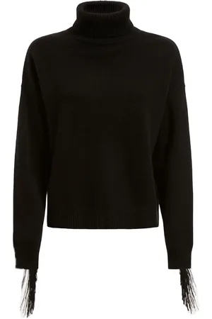 Guess Leonie Roll Col Ls Sweater Jblk Jet Noir A996 W2BR32 Z2WX0