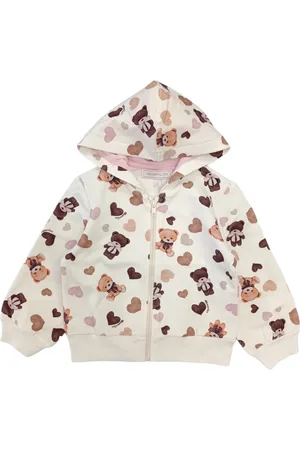 MONNALISA Pull creme 0029 avec ours et coeurs 39B802 2071