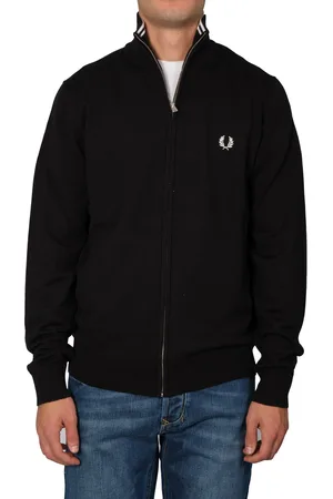 Fred Perry Cardigan Zip complet K4534 102 NERO