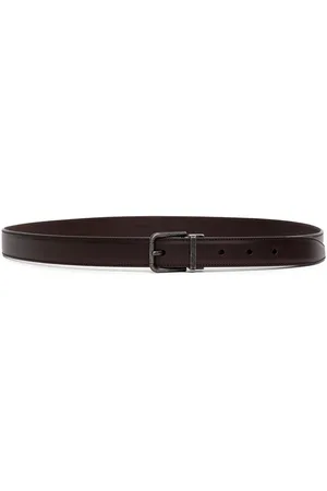 Dolce & Gabbana Ceinture en cuir brun