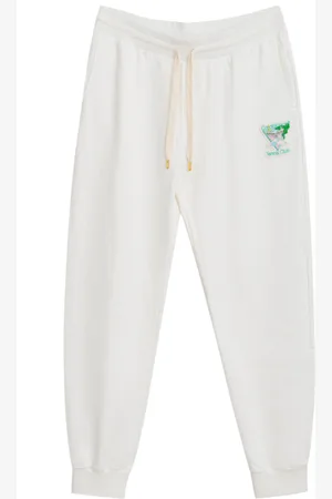 Casablanca Joggers Tennis Club Icon blanc avec broderie