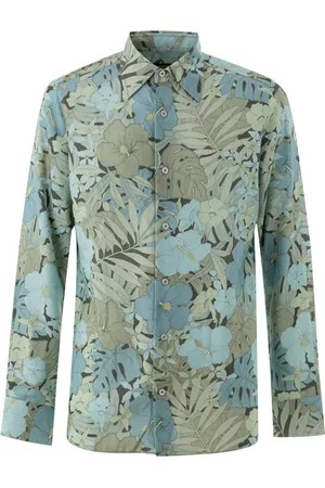 Tom Ford Chemise imprime floral en bleu