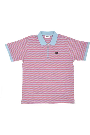 Obey Polo Manches Courtes Homme Anno Jacquard Polo Bleu Ciel Multi