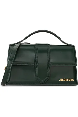 Jacquemus Sac a main Le Grand Enfant en Cuir Vert