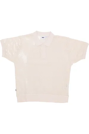 Obey Polo a manches courtes pour hommes Duke Mesh Polo ecru