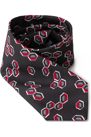 Giorgio Armani Cravate anthracite en soie