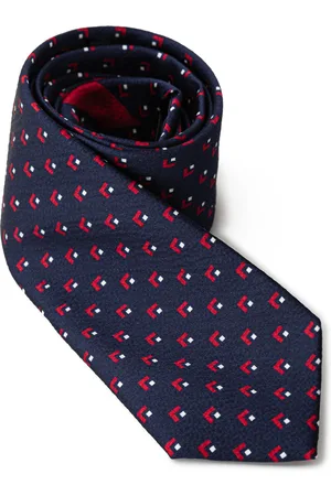 Giorgio Armani Cravate bleu soie