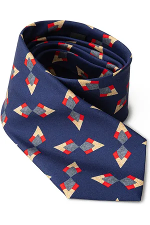 Giorgio Armani Cravate bleu soie