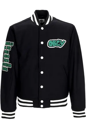 Obey Roll Call Varsity Jacket Veste universitaire pour homme Bleu surf