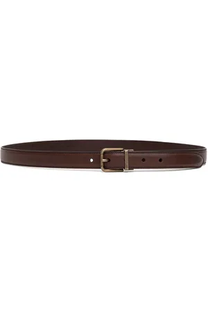 Dolce & Gabbana Ceinture en cuir brun
