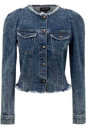 Retrofete Veste recadree en Denim