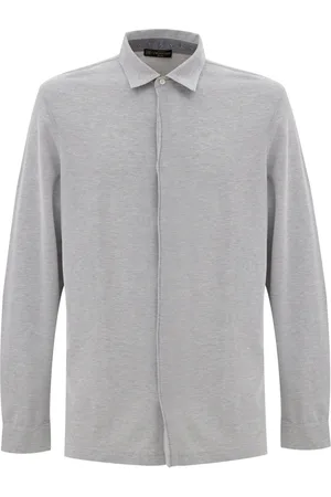 corneliani Chemise manches longues gris
