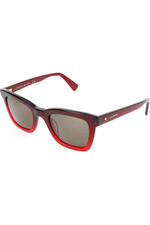 Lanvin SLN723M 06BD 49 Lunettes De Soleil Femme Rouges
