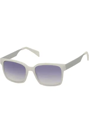 Italia Independent II 0084 001.000 53 Lunettes De Soleil Homme Blanches