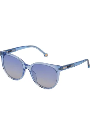 Carolina Herrera SHE830 095A 54 Lunettes De Soleil Homme Bleues