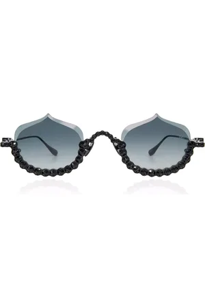 ANNA KARIN KARLSSON CRYSTAL MERINGUE Noires 56 Lunettes De Soleil Femme Noires