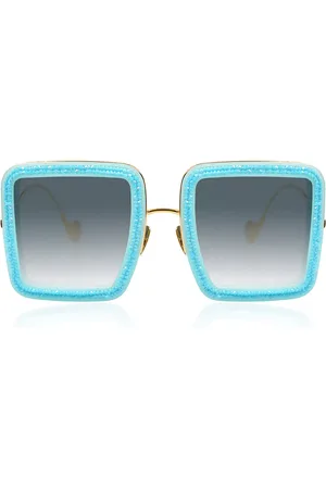 ANNA KARIN KARLSSON BEAMING SKY Turquoise 52 Lunettes De Soleil Femme Bleues