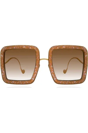 ANNA KARIN KARLSSON BEAMING SKY Amber 52 Lunettes De Soleil Femme Marrons
