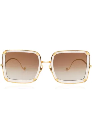 ANNA KARIN KARLSSON WHITE MOON Pearl 56 Lunettes De Soleil Femme Dorées
