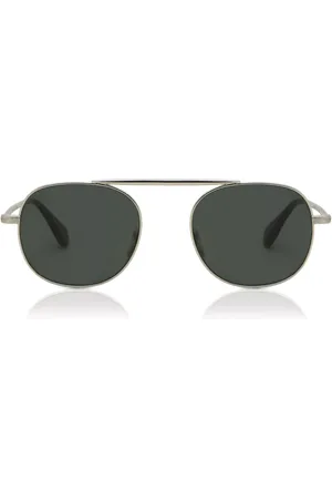 GARRETT LEIGHT VAN BUREN II SUN SV-SGY/FPBS 49 Lunettes De Soleil Homme Argentées