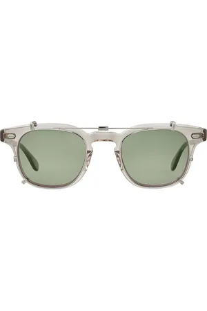 GARRETT LEIGHT SHERWOOD CLIP Folding Clip-On Only SV/G15 44 Lunettes De Soleil Homme Argentées
