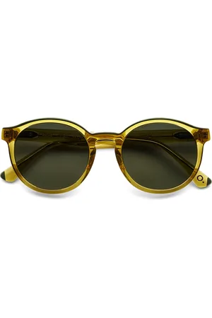Etnia Barcelona Davao YWGR 53 Lunettes De Soleil Homme Jaunes