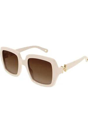 Chloé CH0301S 003 52 Lunettes De Soleil Femme Blanches