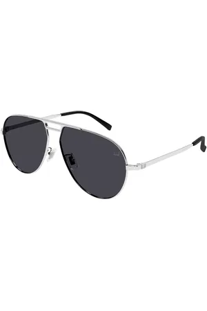 Dunhill DU0084S Asian Fit 003 59 Lunettes De Soleil Homme Argentées