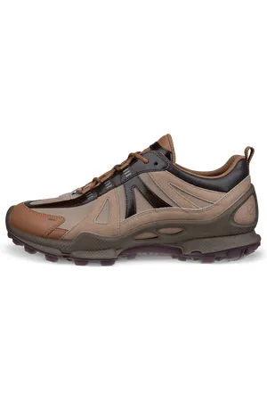 Ecco Baskets de plein air en cuir pour homme