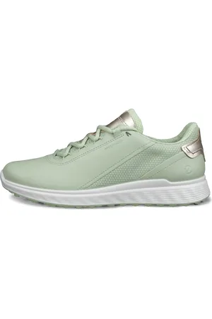Ecco Chaussure de golf imperméable en cuir pour femme