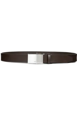 Ecco Ceinture cuir réglable habillée pour homme